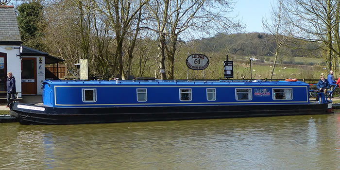 Canal boats on the Llangollen canal